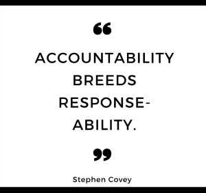 Accountability is a powerful tool – Write 100 Words