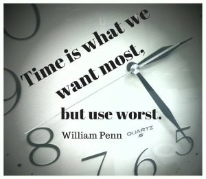 Time is what we want most, but use worst.